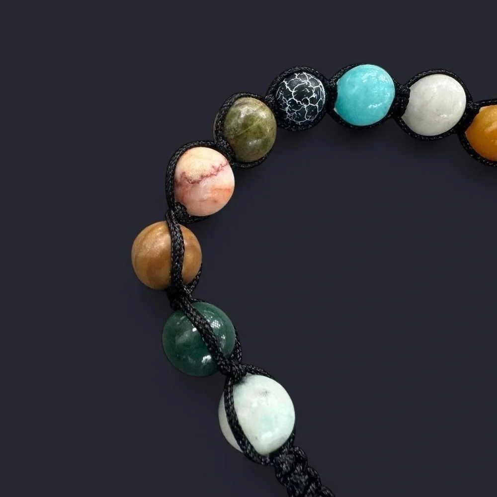 Adjustable Gemstone Bead Bracelet